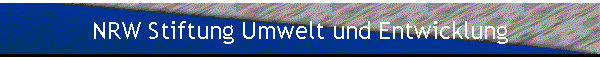 NRW Stiftung Umwelt und Entwicklung